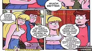 Outdoor gangbang action in Gravity Falls this summer