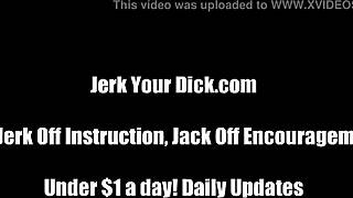 Femdom clip with jerk off encouragement and instructions