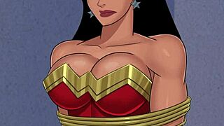 Lex Luthor's massive cock in the hands of Wonder Woman