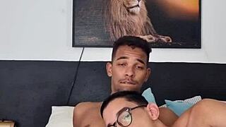 Skinny twink gets dominated by a hung black lover
