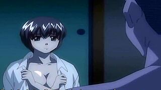 Intriguing anime yuri porn with a shy heroine and her stepmother