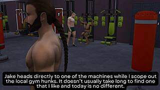 Gay foursome action with gym-fit neighbors in The Sims 4