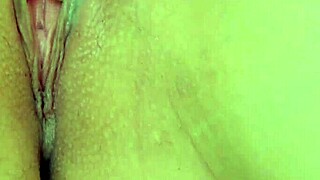 Petite teen's solo fingering session reaches new heights