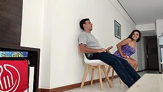 My neighbor's wife seduces me in my hotel room