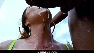 Beautiful Asian Kianna Dior in high definition interracial scene