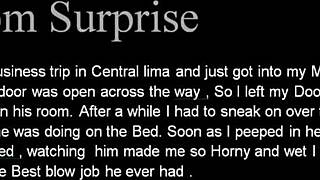 Skirt wearing woman masturbates in a hotel room