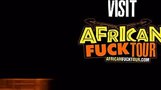 African beauty gets her every fantasy fulfilled with a big cock lover