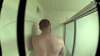 Hot gay shower scene with masturbation