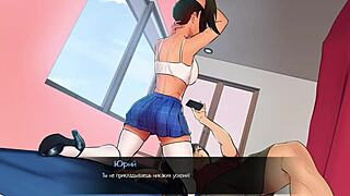 Beautiful women in costumes play video game together