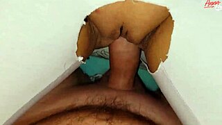 Stepmother’s hot scene in torn leggins and big ass fetish