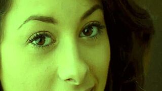 Young woman enjoys pleasuring herself