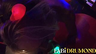 Diabinha MILF's pole dance and wild sex with big tits