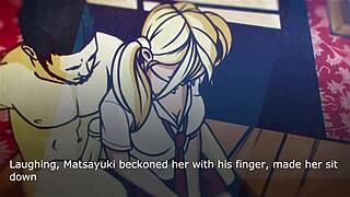 A cartoon secretary gets an unexpected call to pleasure