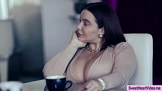 Beautiful women with great breasts engage in oral sex and finger each other