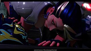 Hot cartoon chicks get down and dirty in lesbian scene
