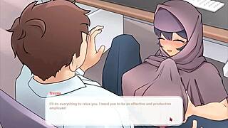 Steamy 3D hentai game with curvy tsundere MILF and more