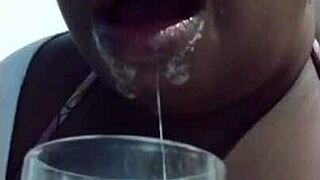 Solo set with deepthroat gagging and asshole play