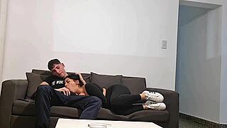 Argentinian beauty gets pumiced by two lovers