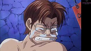 Femdom and gay scenes in Discipline the hentai academy 03
