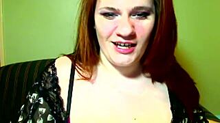 Redhead femdom instructs small cock owners in webcam show