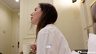 Babysitter gives me the best blowjob before fucking