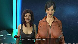 3D video game features hot milf with a nip slip in space-themed episode 14