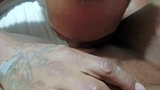 Amateur wife gets licked and fucked in doggy style