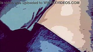 Gay cartoon featuring a big cock and anal sex