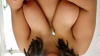 A romantic hotel room sex adventure with my friend and her big natural tits