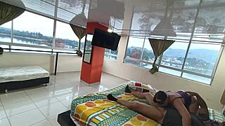 Hot Latina MILF gets pounded by horny chauffeur in hotel room