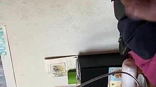 Man pleasuring himself on webcam and ejaculating