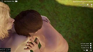 Beautiful cartoon with hardcore sex scenes with a blonde and a beaver
