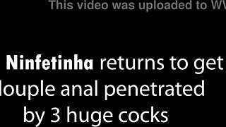 Mih ninfetinha's wild anal fisting and gaping party with BBC