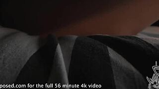Lucky guy gets a hot blowjob on holiday sofa