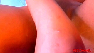 Hardcore anal sex with an ebony beauty in a group sex scene