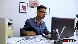 Dirty boss seduces me and gives me a rough anal sex