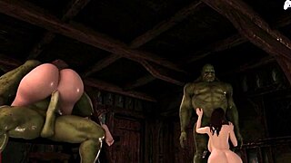 3D hentai featuring big tits and ass fucking orgy