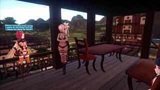 Sexy monster girl dances in Monster Girl Island game