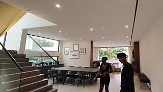 Blowjob and anal sex with a white cock in VR