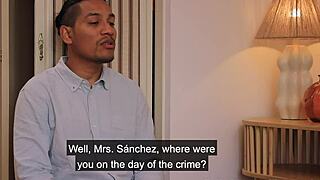 Dirty police officer surprises with no underwear on