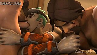 Gay hentai featuring SFM-style animation and gay sex scenes