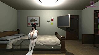 A fugitive sex worker has her desires fulfilled in a hot scene that includes a titjob and oral sex