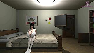 A fugitive sex worker has her desires fulfilled in a hot scene that includes a titjob and oral sex