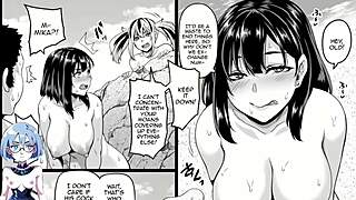 Holiday at the beach turns into a hentai game