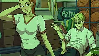 Lazy tarts get witch hunted in hot gym workout