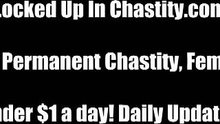 Femdom humiliation and chastity journey in this POV video
