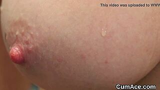 Old centerfold gets covered in cum in group session