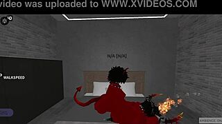 A wealthy femboy is having sex with a monster and getting a creampie