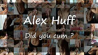 Alex Huff's solo performance with dirty talk and a happy ending on a table