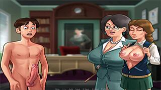 Summer time saga unc part 16: A hentai game with commented gameplay